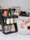 18 Cans Rotating Ferris Wheel Spice Condiment Rack