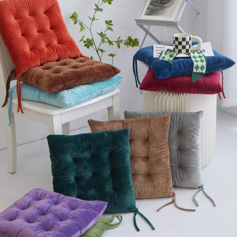 High Quality Square Cushion Coral Velvet Soft - Image 4