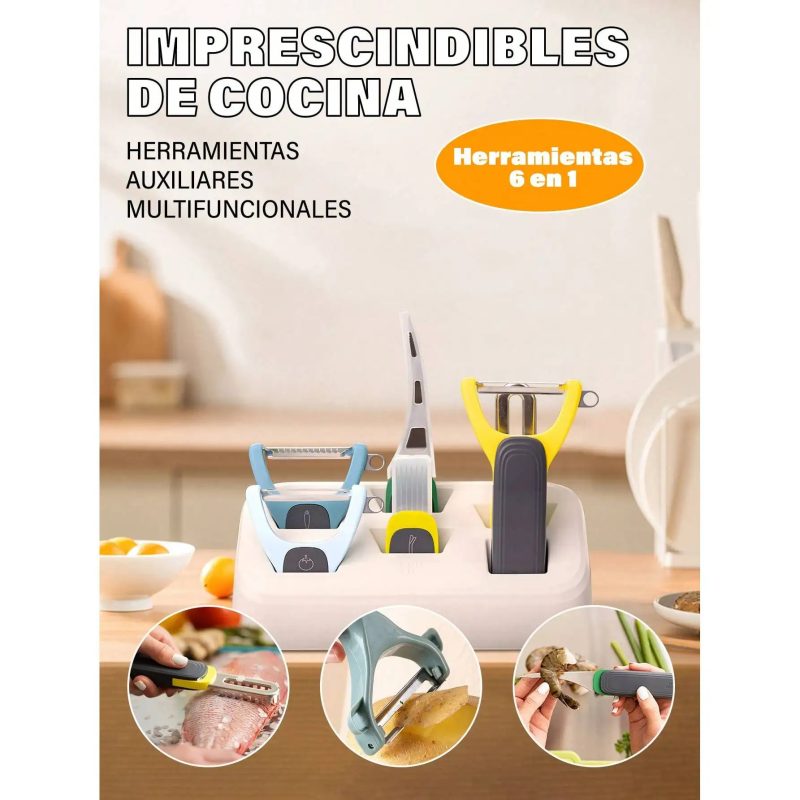Stainless Steel Peeler Set (6 in 1)
