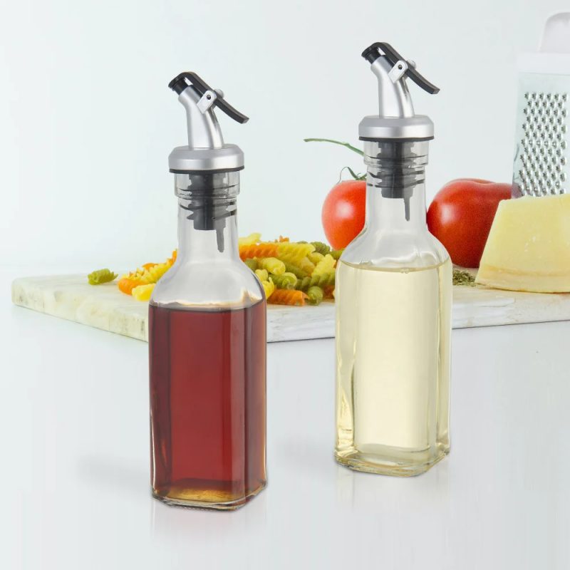 Oil and Vinegar Bottle Set, Oil Dispenser, Oil Spray