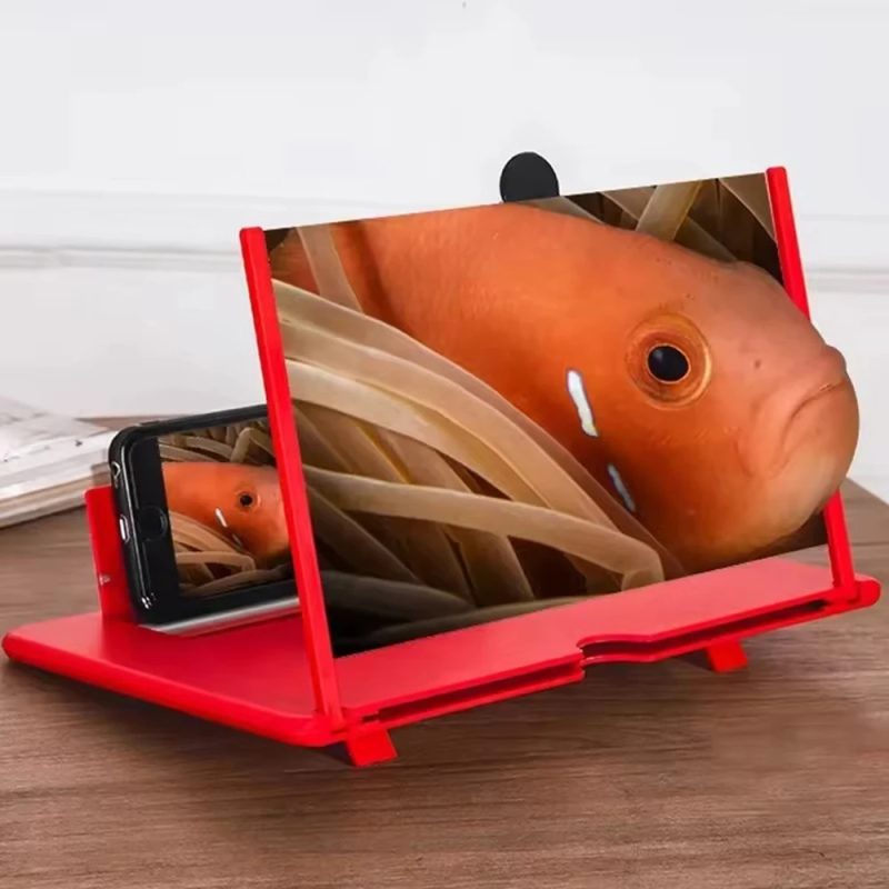 Folding Phone HD Enlarge Stand Video Amplifier - Image 3