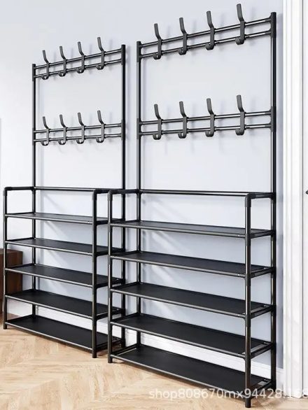 4 Layer Multi-Function Shoe, Coat, and Bag Rack (60x28x150)