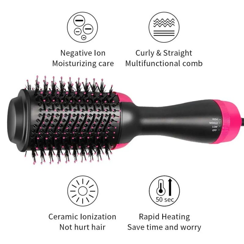Professional Hair Dryer Brush One Step Negative Ion - Image 3