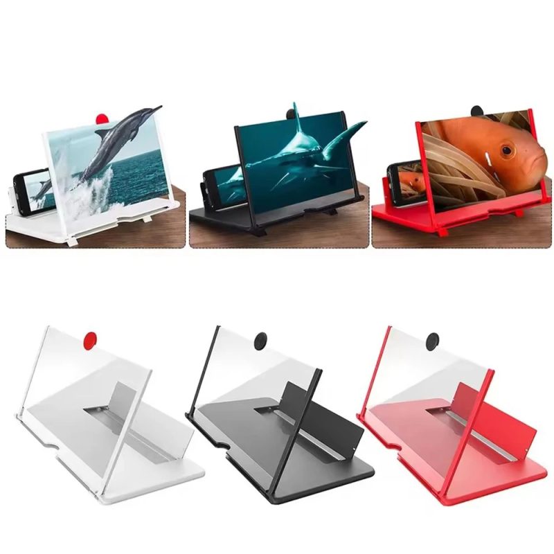 Folding Phone HD Enlarge Stand Video Amplifier