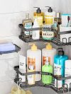 5 PCS Stainless Steel Corner Bath Shower Caddy Organizer