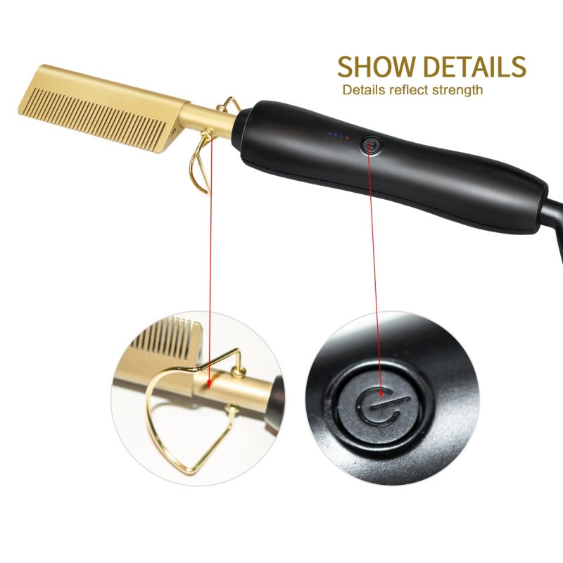 Electric Hot Straightening Heat Pressing Comb - Image 7