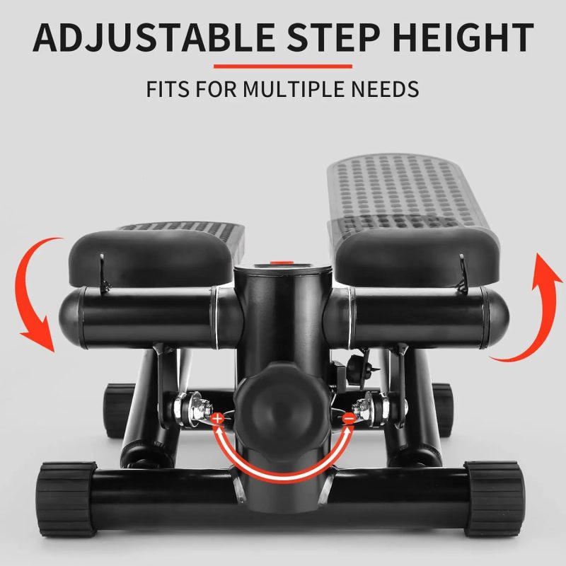 Lixada Swing Stepper - Mini Stepper for Home Exercise with Resistance Bands - Image 4