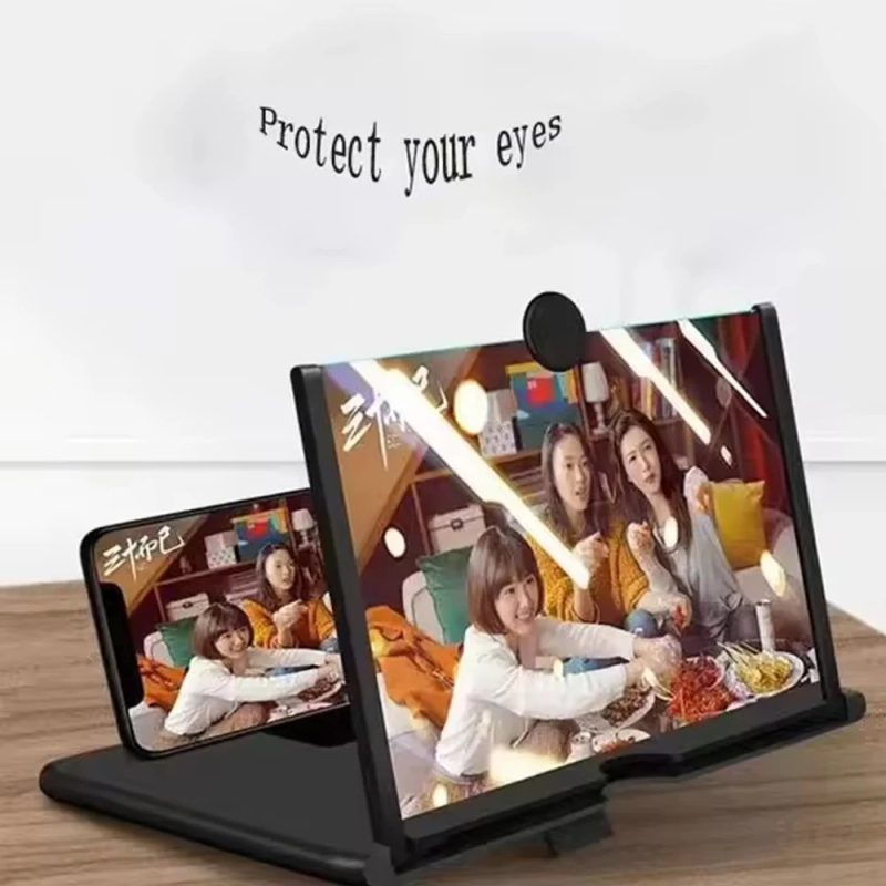 Folding Phone HD Enlarge Stand Video Amplifier - Image 5