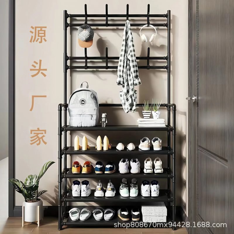 4 Layer Multi-Function Shoe, Coat, and Bag Rack (60x28x150) - Image 3