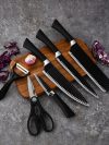 Stainless Steel Knife Set (6 PC: 4 Knives, 1 Peeler, 1 Seizure)