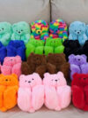 Plush Teddy Bear Slippers